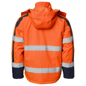 OEM Men's Safety Hi Vis Workwear Reflective Jacket Hi Vis Winter Safety Working Construction Jacket by <b>Star</b> Crystal Enterprises - Product Image 5