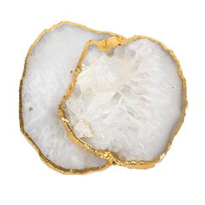 Vente en gros de sous-verres en agate galvanisée or de haute qualité Ensemble d'accessoires de table premium Mads & Pads - Product Image 1