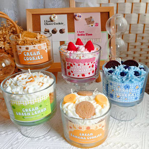 Commercio all'ingrosso dolce a forma di candela profumata pasticceria novità candela di cera di soia per decorazioni per la casa regalo di san valentino festa di nozze compleanno - Product Image 2