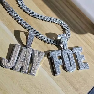 Collier pendentif Jay Foe en argent plaqué 925 avec diamants, style hip-hop, pour homme, à porter au quotidien - Product Image 1