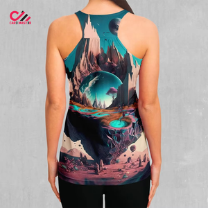 Camiseta sin mangas para mujer CARE MASTER, material suave y agradable para la piel, empaque personalizable, camiseta deportiva para mujer - Product Image 2