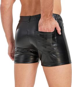 Shorts en cuir pour hommes, style vintage, légers, respirants, confortables, style streetwear, personnalisables - Product Image 2