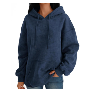 New Fashion Style with Custom Front Logo Print for Winter <b>Plus</b> Size Women's Sportswear Hooded Sweatshirts - Product Image 2