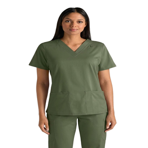 Wholesale Fashion Jogger <b>Scrub</b> <b>Sets</b> Hospital Medical Nursing Uniforms Cotton Polyester Fleece Fabric High Quality Customized - Product Image 3