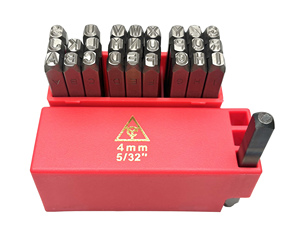 Poinçon de lettres et chiffres en acier, kit d'estampage de 4mm, prix d'usine, universel - Product Image 5