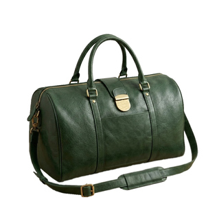 Bolsa de Lona de Cuero Genuino con Correa Ajustable, Cierre de Cremallera, Estilo Vintage, para Viajes, Gimnasio, Unisex, Resistente al Agua, 36-55L - Product Image 6