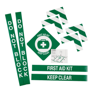 Kit de Señalización de Primeros Auxilios Brady con Señal Flexible y Borde para Áreas de Seguridad Industrial - Product Image 3
