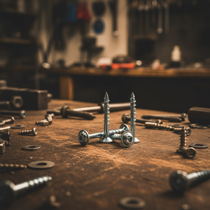 Tornillo para Madera PDC Modelo 8, Cabeza Plana, Métrico/Pulgadas, Autorroscante, Phillips/Pozi Drive, Acero al Carbono/Acero Inoxidable, Rosca Gruesa, Zincado - Product Image 1