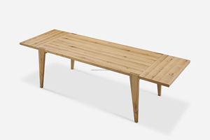 Contemporary Design Durable Wooden Modern Extendable Dining Table Set Home Apartment Farmhouse Villa Dining Rooms Furniture - Product Image 2