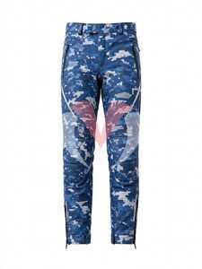 Traje de Motociclismo para Hombre, Azul, Camuflaje Digital, Chaqueta y Pantalones Cortavientos con Protección - Product Image 4