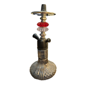Conjunto de exhibición de shisha/narguile contemporáneo con artesanía artística en metal para decoración de hogar, salón, cafetería y presentación de eventos - Product Image 4