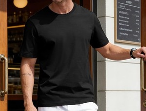 Camisetas de Cuello Redondo de Algodón para Hombre, Manga Corta, Tejido Frontal Transpirable, Ecológicas, de Secado Rápido, Casuales, con Estampado de Personajes - Product Image 2
