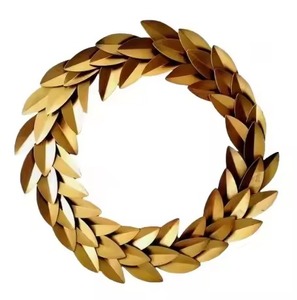 Metal Wire Laurel Wreath Wall Hanging Traditional Indoor <b>Christmas</b> Decoration Use Decorative Wreath - Product Image 4