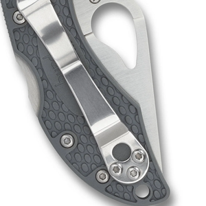 Couteaux de poche pliants à manche gris, lame en acier inoxydable à bord plat et tranchant, avec ouverture par pouce et poignée ergonomique texturée - Product Image 5