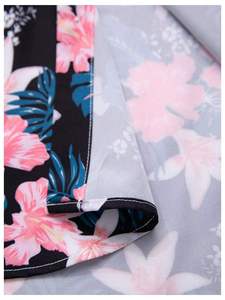 Ensemble chemise et short hawaïens à fleurs pour hommes, vêtements légers en polyester pour la plage et les vacances d'été - Product Image 5