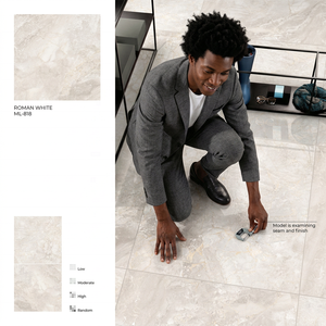Sify Blanc 800x800mm Carreaux de sol en porcelaine brillante polie émaillée numérique 80x80 Céramique vitrifiée pour l'Éthiopie Congo Mozambique - Product Image 3