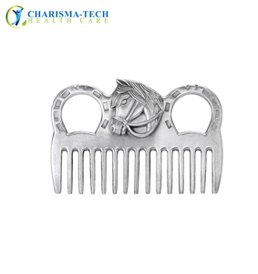 Peine para Caballos de Acero Inoxidable de Alta Calidad, Instrumento Veterinario para el Cuidado del Cuello y la Cola, Herramienta de Limpieza Equina con Desinfección Segura - Product Image 4