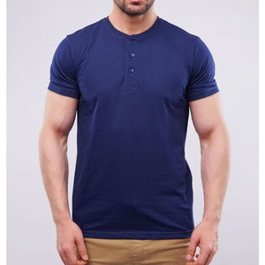 เสื้อยืดออกกำลังกายผ้าฝ้าย 95% ผสมอีลาสเทน 5% สำหรับผู้ชาย รับสกรีนโลโก้แบรนด์ส่วนตัว เสื้อผ้ากีฬา ฟิตเนส แบบเรียบ - Product Image 1