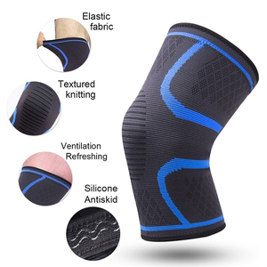 Genouillères de musculation en néoprène renforcées à double couture, protection professionnelle haute résistance, genouillères de compression pour les genoux - Product Image 2