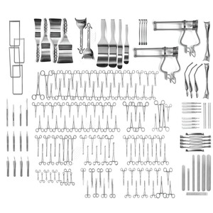 Juego de Cirugía Abdominal y Laparotómica Premium de 197 Piezas – Instrumentos Quirúrgicos Médicos de Acero Inoxidable de Grado Alemán - Product Image 1