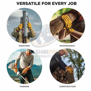 Comfortable Grain Leather Rigger Gloves Crafted For Extended Wear In Active Work <b>Environments</b> Rigger Gloves - Product Image 5