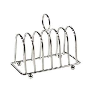 Support à pain grillé moderne en acier inoxydable, multifonctionnel, simplifie le service, idéal pour les matins, finition métallique qui reflète la lumière - Product Image 3