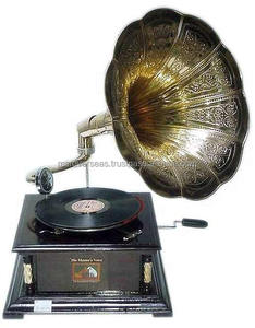 Promocional de alta calidad moderno Popular hogar y regalos tocadiscos Retro gramófono instrumento Musical artesanía india - Product Image 3