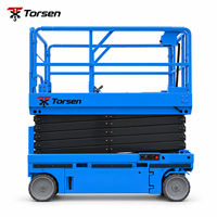 Plateforme élévatrice à ciseaux électrique autopropulsée 6-16m, 230-450kg, plateforme de travail en hauteur mobile pour l'entretien industriel