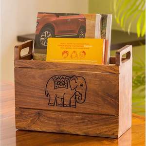 Organizador de Escritorio y Cajones de Madera Ecológico para el Hogar y el Estudio - Product Image 1