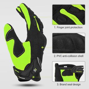 Gants de moto respirants pour la protection des doigts longs Gants de moto Motocross Motor Breath Mesh Touchscreen Motorbike Gloves - Product Image 4