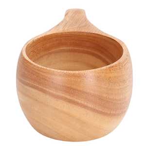 Tasse en bois de style nordique avec poignée, forme irrégulière, 150 ml/100 ml, écologique, anti-fuite, pour le thé ou le café - Product Image 5