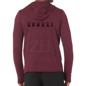 Sweat-shirts de compression pour hommes fabriqués au Pakistan, couleur unie, imprimés sur mesure, respirants, légers, grandes tailles - Product Image 2