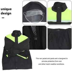 Chaquetas y Trajes de Lluvia Personalizados de Moda para Hombre, de PVC, Impermeables, Reflectantes, Ligeros, Plegables, Ecológicos, para Deportes al Aire Libre y Senderismo - Product Image 4