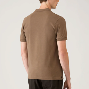 Polo pour homme certifié Oeko-Tex, anti-boulochage, piqué, de haute qualité, uni, écologique, en coton biologique, manches courtes, décontracté - Product Image 2