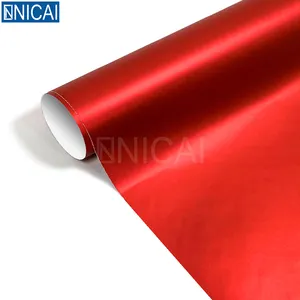 NICAI Factory Super Matte Chrom Wrap Vinyl Keramik Rot LV326 Roll Aufkleber für Fahrzeug Telefon Haut PVC Wrapping Auto Vinyl Film