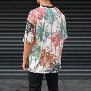 Camiseta de gran tamaño para hombre, camisa de manga corta de 250gsm, 100% algodón, con estampado de relajación, supersuave, sublimación, talla grande - Product Image 6