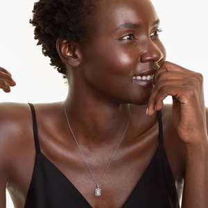 Collar de tenis de moissanita de alta calidad, cadena delgada de plata de ley con piedras de aspecto diamante, joyería de plata maciza 925 para mujer, ideal para fiestas. - Product Image 5