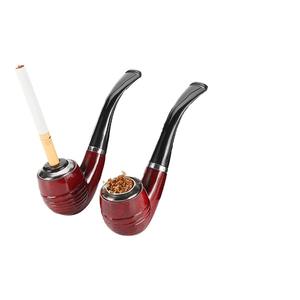 Pipa de Fumar Hecha a Mano, Pipa de Tabaco de Madera Natural, Ecológica, de Madera Maciza con Acabado Pulido, Artesanía Premium - Product Image 1