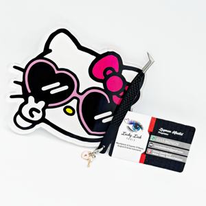 New Arrival <b>Hello</b> <b>Kitty</b> Face Lash Tiles Heart Shape Butterfly Acrylic Waterproof Private Label Eyelash Extension Tools - Product Image 1