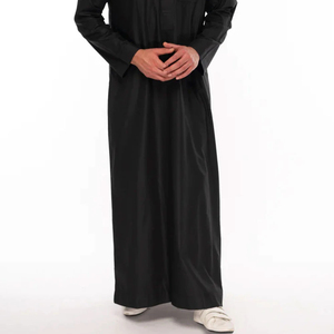Double-Cuff Formal <b>Men</b>’s Thobe – Elegant Islamic Kaftan with <b>Cufflink</b> Compatibility - Product Image 4