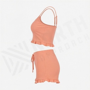 Ensemble de sport deux pièces sexy pour femme : soutien-gorge et haut de yoga, tenue de fitness, vêtements de sport pour la gym, tenue d'exercice, survêtement athlétique avec logo personnalisé - Product Image 3