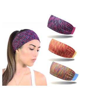 Sporty <b>Headbands</b> Customized Design Unisex Gradient Color Elastic Spandex Cotton Casual Wear Custom Pattern Designs <b>Headbands</b> - Product Image 4