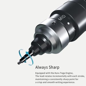 Lápiz Mecánico Mitsubishi Kuru Toga Dive M5-5000 de 0.5 mm con Rotación Automática de Mina, Impresión UV, Metal Premium, Japón - Product Image 5