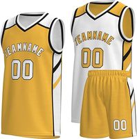 Conjunto de Camiseta y Pantalones Cortos de Baloncesto Personalizados, Ropa Deportiva con Impresión Personalizada para Clubes, Escuelas, Academias Deportivas, Secado Rápido para Verano, 100%