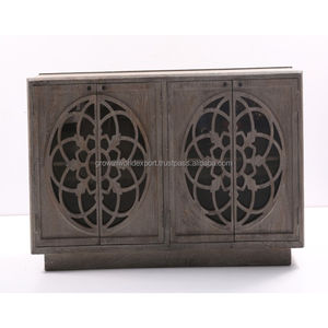 Aparador de 4 puertas de madera Industrial hecho a mano con estilo 2025, muebles de sala de estar de calidad Premium para comedor, cocina, almacenamiento de Hotel - Product Image 1