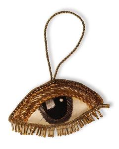 Ornement suspendu artisanal en perles et Zari – Décoration festive brodée pour arbre, idéal pour Pâques et la décoration intérieure saisonnière - Product Image 1