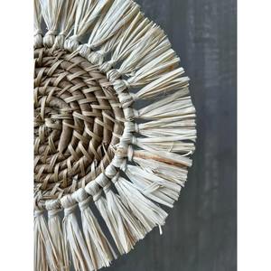 Posavasos de ratán estilo antiguo, protectores de mesa hechos a mano, se pueden usar como elegantes tapetes decorativos en mesas auxiliares o mesas de café. - Product Image 5