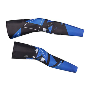 Manguitos de compresión personalizados con logo impreso de poliéster y elastano, anti-UV, transpirables, de secado rápido, ecológicos, unisex, con MOQ bajo, para ropa deportiva. - Product Image 1