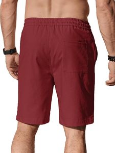 Pantalones Cortos Casuales para Hombre, Personalizados con Logotipo Frontal, 100% Algodón Satinado, 320g, Tejido Transpirable, Cintura Elástica, Venta al Por Mayor, Todas las Tallas y Colores - Product Image 2