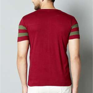 Camiseta 100% algodón para hombre, corte holgado, estampada, de calidad premium, camiseta de moda, ropa de verano, corte ajustado, camiseta a rayas. - Product Image 2